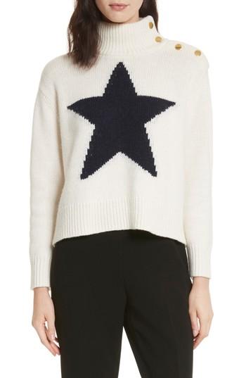 Women's Kate Spade New York Star Turtleneck Sweater - Beige
