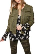 Women's Sanctuary Military Bomber Jacket - Green