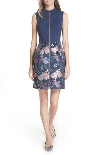 Women's Ted Baker London Jacquard Dress - Blue