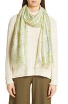 Women's Eileen Fisher Silk Scarf, Size - Blue/green