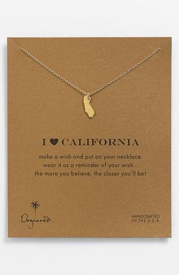 Dogeared 'reminder - I Heart California' Boxed Pendant Necklace California-