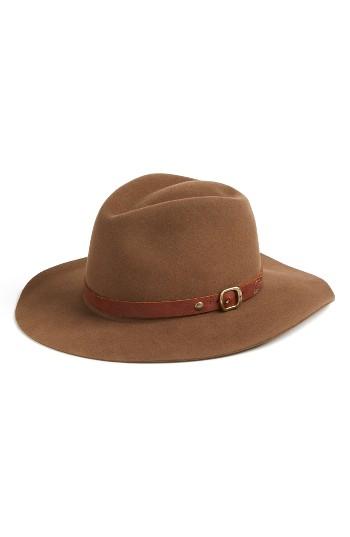 Women's Frye Campus Wool Fedora - Brown