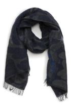 Men's Paul Smith City Camo Jacquard Scarf, Size - Blue
