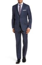 Men's Hickey Freeman B-series Classic Fit Plaid Wool Suit