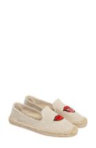 Women's Soludos Lip Embroidered Espadrille