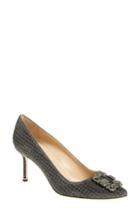 Women's Manolo Blahnik Hangisi Pump .5us / 37.5eu - Black