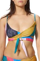 Women's Mara Hoffman Mila Wrap Bikini Top - Blue