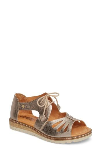 Women's Pikolinos Alcudia Lace-up Sandal Us / 38eu - Grey