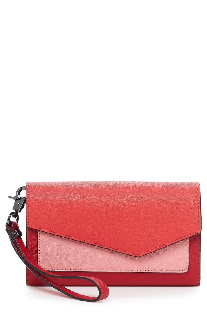 Women's Botkier Cobble Hill Leather Continental Wallet - Red