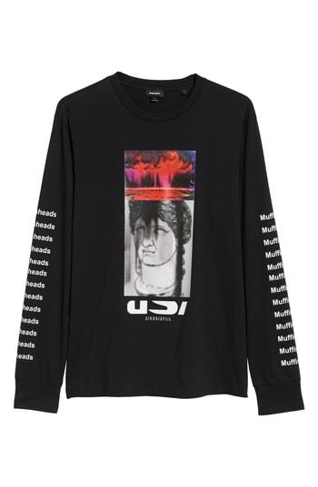Men's Diesel Large-x Graphic Long Sleeve T-shirt