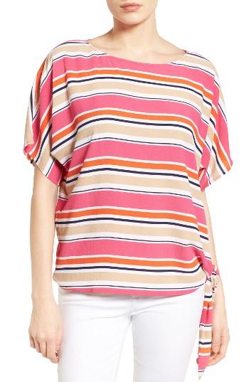 Women's Michael Michael Kors Madison Multi Stripe Side Tie Top