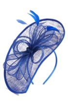 Women's Nordstrom Bow & Feather Fascinator Headband - Blue