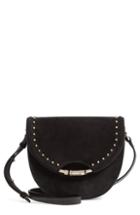 Jimmy Choo Chrissy Studded Suede Crossbody Bag - Black