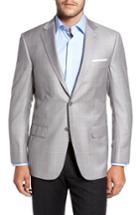 Men's Hart Schaffner Marx Classic Fit Windowpane Wool Sport Coat S - Grey