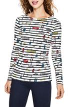 Women's Boden The Fun Breton Stripe Top (similar To 16w-18w) - Ivory