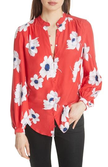 Women's Equipment Cornelia Silk Blouse - Red