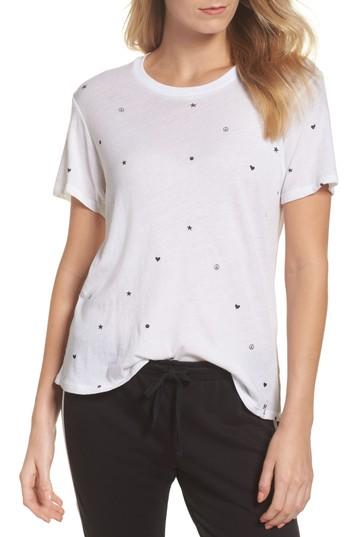 Women's Michael Lauren Hall Lounge Tee - White