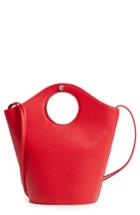 Elizabeth And James Small Market Leather Shopper - Red