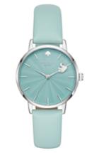 Women's Kate Spade New York Metro Swan Leather Strap Watch, 34mm