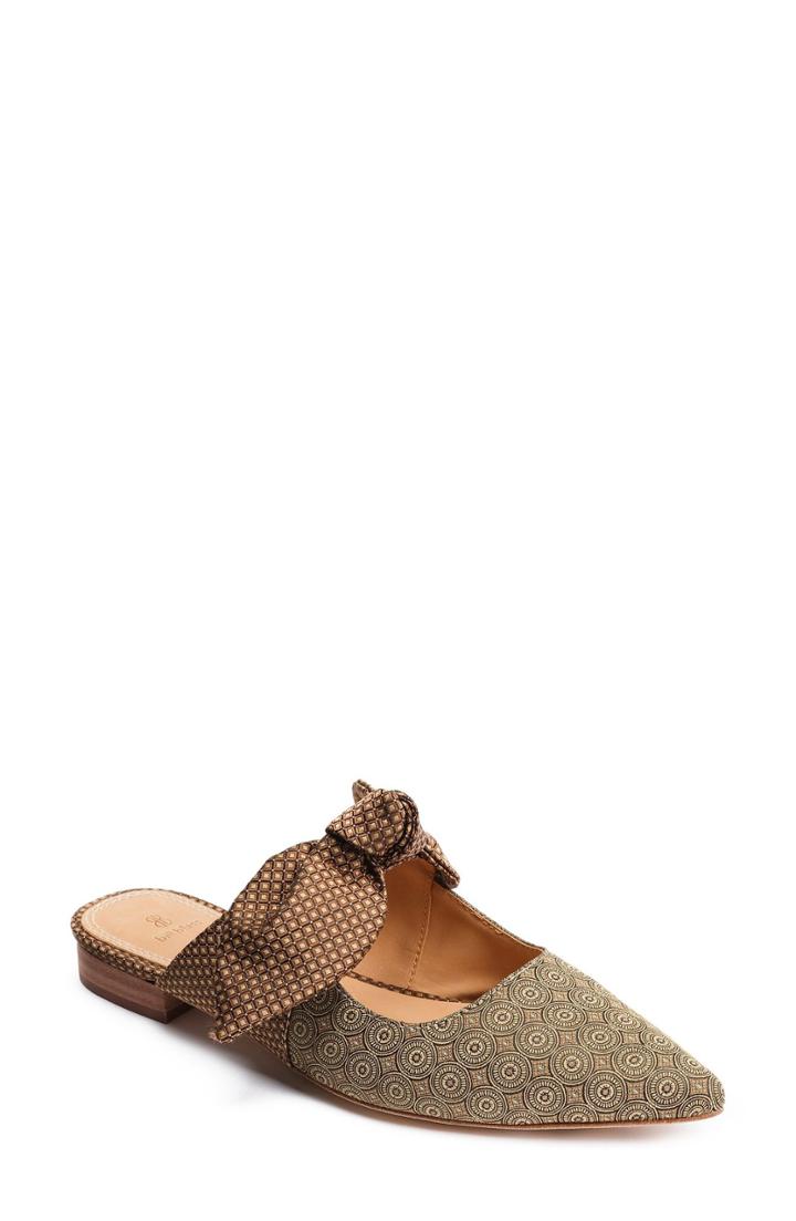 Women's Bill Blass Sabrina Knotted Mary Jane Mule .5 M - Metallic
