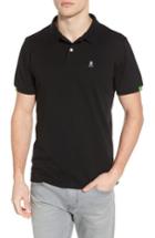 Men's Psycho Bunny Neon Tipped Golf Polo (xs) - Black
