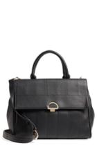 Sole Society Tracy Quilted Faux Leather Satchel - Black