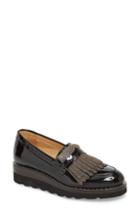 Women's The Office Of Angela Scott Mr. Pennywise Wedge Loafer .5us / 36.5eu - Black