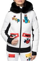 Women's Rossignol Yakima Faux Fur Trim Bomber Jacket - White