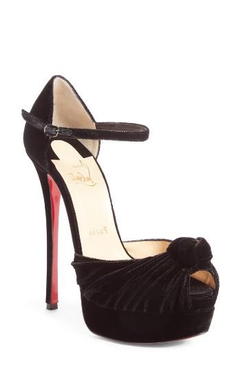 Women's Christian Louboutin Marchavekel Ankle Strap Platform Sandal