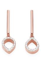 Women's Monica Vinader Naida Diamond Mini Lotus Drop Earrings