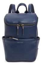 Matt & Nat Mini Brave Faux Leather Backpack - Blue