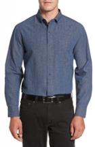 Men's Tommy Bahama Almeria Standard Fit Plaid Sport Shirt, Size - Blue