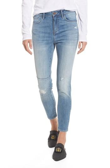 Women's Treasure & Bond Charity High Waist Skinny Ankle Jeans - Blue