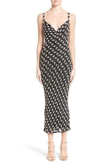 Women's Cushnie Et Ochs Penelope Beaded Chiffon Dress - Black