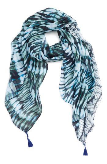 Women's Nordstrom Savanna Tie Dye Pareo, Size - Blue