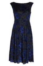 Women's Betsey Johnson Burnout Velvet Midi Dress