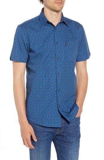 Men's Ben Sherman Scattered Geo Woven Shirt - Blue