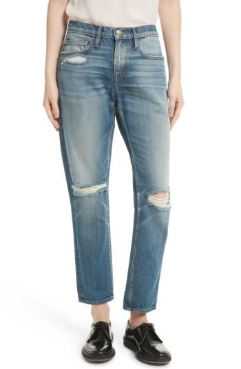 Women's Frame Le Boy High Waist Jeans - Blue