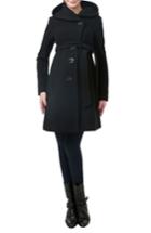 Women's Kimi And Kai 'lora' Wool Blend Maternity Coat - Black