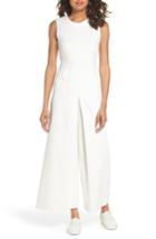 Women's Caara Hampton Crop Denim Jumpsuit - White