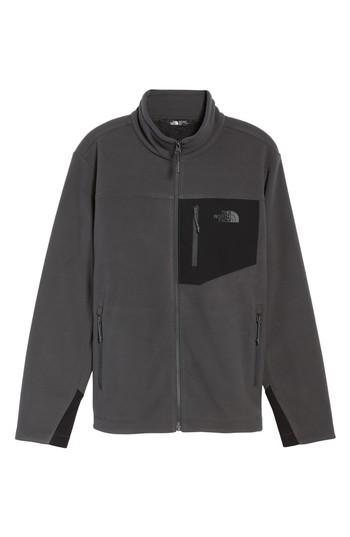 Men's The North Face 'chimborazo' Zip Front Fleece Jacket - Grey