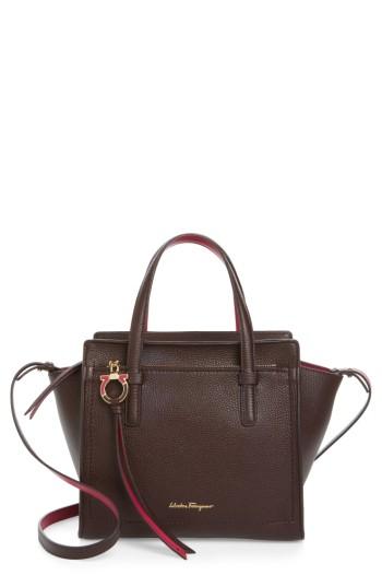 Salvatore Ferragamo Small Amy Calfskin Tote -