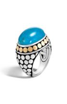 Women's John Hardy Dot Silver & Turquoise Dome Ring
