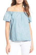 Women's True Religion Brand Jeans Denim Off The Shoulder Top