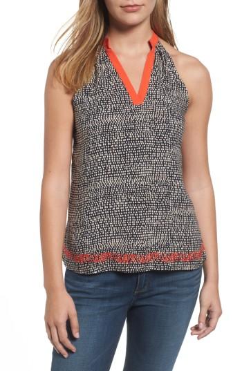 Women's Thml Embroidered Dot Print Top