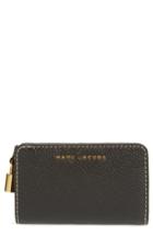 Women's Marc Jacobs The Grind Compact Leather Wallet - Black