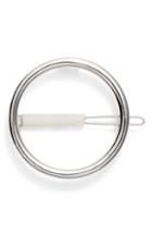 Something Navy Circle Barrette, Size - Metallic