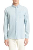 Men's Saturdays Nyc Crosby Denim Slim Fit Sport Shirt, Size - Blue