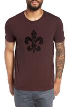 Men's John Varvatos Fleur De Lis Graphic T-shirt - Burgundy