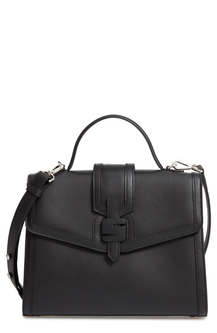 Serapian Milano Medium 1972 Top Handle Leather Satchel -